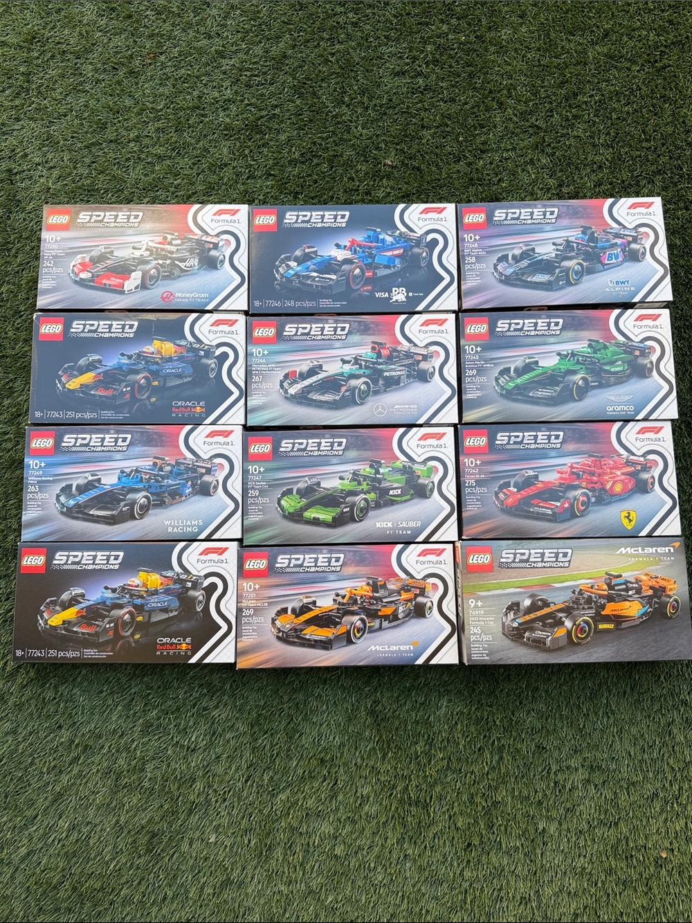 LEGO Formula 1 Speed Champions Race Car Boxes Only McLaren + More 12 Total